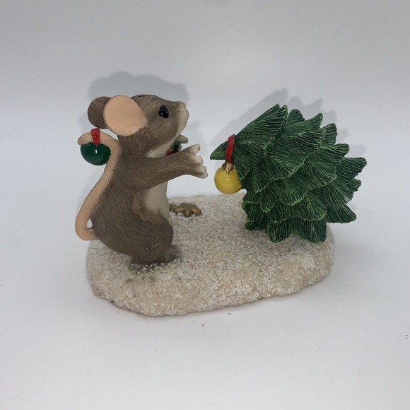 Charming Tails Please Just One More Mouse Figurine 87/625 Christmas Tree Trim - Picture 3 of 5
